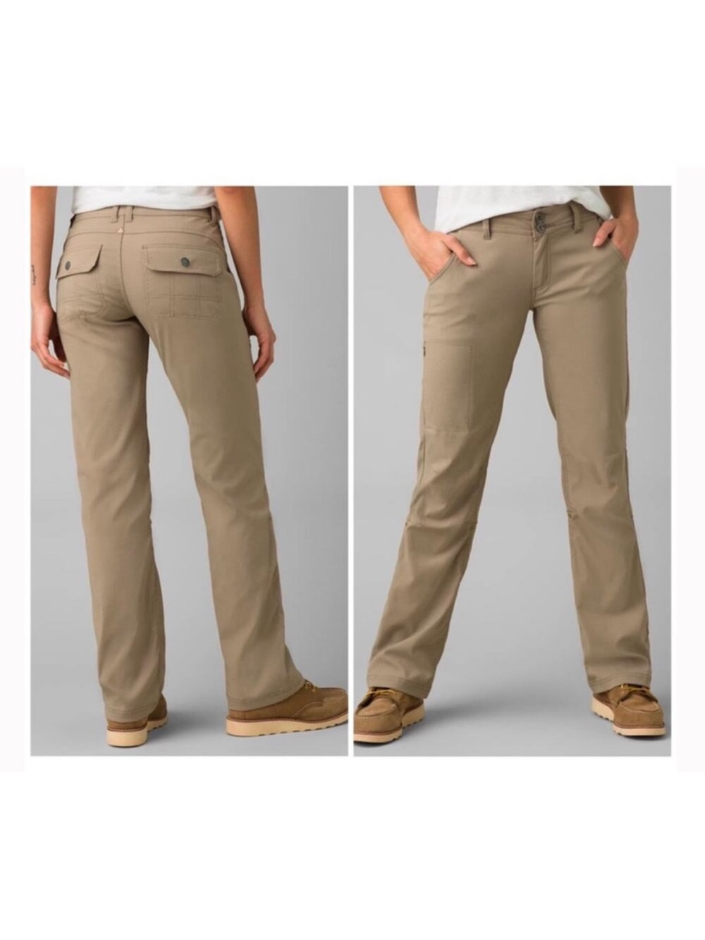 Prana Women's Halle Straight Hiking Pants khaki Size 8
